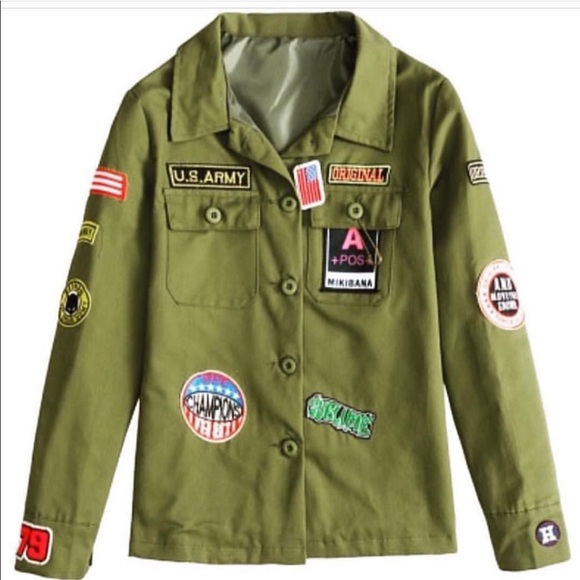 army patch jacket